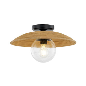 Caribe 15'' Rattan Semi-Flush (254|RTN-8289-MBLK)