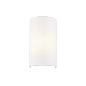 ADA Small Cylinder Fabric Wall Sconce (254|FAB-5945-WHTE)