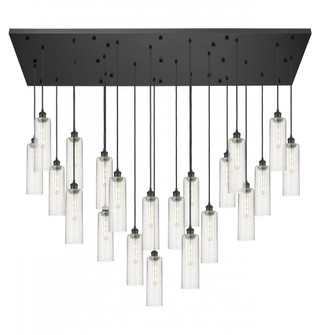 Crown Point - 21 Light - 71 inch - Matte Black - Multi Pendant (3442|172BK-B-21P-BK-G434-12SDY)