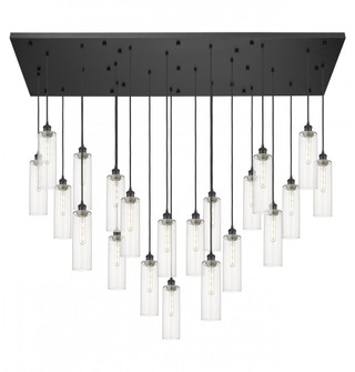Crown Point - 21 Light - 71 inch - Matte Black - Multi Pendant (3442|172BK-B-21P-BK-G434-12CL)