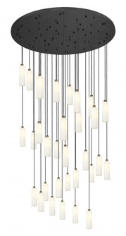 Crown Point - 31 Light - 60 inch - Brushed Brass - Multi Pendant (3442|160BK-B-31P-BB-G434-12WH)