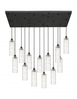 Crown Point - 13 Light - 54 inch - Matte Black - Multi Pendant (3442|154BK-B-13P-BK-G434-12DE)