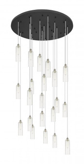 Crown Point - 21 Light - 48 inch - Brushed Satin Nickel - Multi Pendant (3442|148BK-B-21P-SN-G434-12SDY)