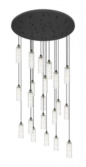 Crown Point - 21 Light - 48 inch - Matte Black - Multi Pendant (3442|148BK-B-21P-BK-G434-12DE)