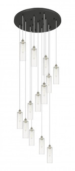 Crown Point - 13 Light - 32 inch - Brushed Satin Nickel - Multi Pendant (3442|132BK-B-13P-SN-G434-12CL)