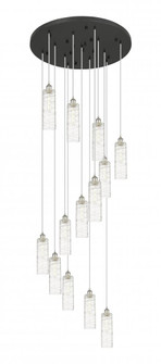 Crown Point - 13 Light - 32 inch - Polished Nickel - Multi Pendant (3442|132BK-B-13P-PN-G434-12DE)