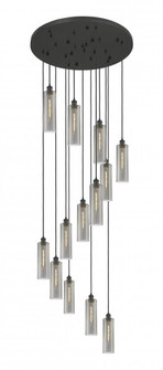 Crown Point - 13 Light - 32 inch - Matte Black - Multi Pendant (3442|132BK-B-13P-BK-G434-12SM)