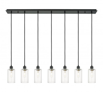 Crown Point - 7 Light - 49 inch - Matte Black - Linear Pendant (3442|127B-7P-BK-G434-7CL)