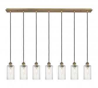 Crown Point - 7 Light - 49 inch - Brushed Brass - Linear Pendant (3442|127B-7P-BB-G434-7SDY)