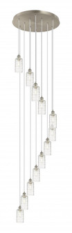 Crown Point - 12 Light - 24 inch - Brushed Satin Nickel - Multi Pendant (3442|126B-12P-SN-G434-7DE)