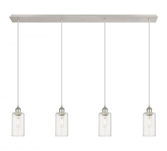 Crown Point - 4 Light - 49 inch - Polished Nickel - Linear Pendant (3442|124B-4P-PN-G434-7CL)
