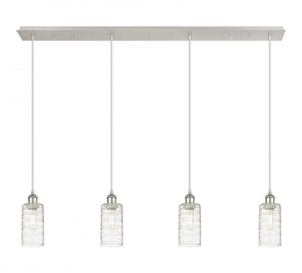Crown Point - 4 Light - 49 inch - Polished Nickel - Linear Pendant (3442|124B-4P-PN-G434-7DE)