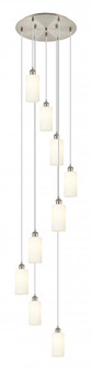 Crown Point - 9 Light - 19 inch - Brushed Satin Nickel - Multi Pendant (3442|119B-9P-SN-G434-7WH)