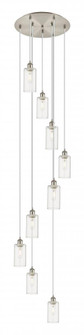 Crown Point - 9 Light - 19 inch - Brushed Satin Nickel - Multi Pendant (3442|119B-9P-SN-G434-7CL)