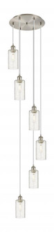 Crown Point - 6 Light - 16 inch - Brushed Satin Nickel - Multi Pendant (3442|116B-6P-SN-G434-7SDY)