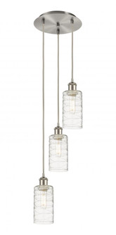Crown Point - 3 Light - 13 inch - Brushed Satin Nickel - Multi Pendant (3442|113B-3P-SN-G434-7DE)