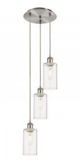 Crown Point - 3 Light - 13 inch - Brushed Satin Nickel - Multi Pendant (3442|113B-3P-SN-G434-7CL)