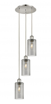 Crown Point - 3 Light - 13 inch - Polished Nickel - Multi Pendant (3442|113B-3P-PN-G434-7SM)