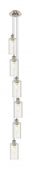 Crown Point - 6 Light - 7 inch - Brushed Satin Nickel - Multi Pendant (3442|106B-6P-SN-G434-7SDY)