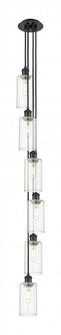 Crown Point - 6 Light - 7 inch - Matte Black - Multi Pendant (3442|106B-6P-BK-G434-7CL)