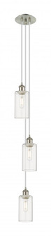 Crown Point - 3 Light - 7 inch - Brushed Satin Nickel - Multi Pendant (3442|103B-3P-SN-G434-7CL)