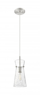 Nicole - 1 Light - 8 inch - Brushed Satin Nickel - Cord hung - Pendant (3442|385-1P-SN-G385-6CL)