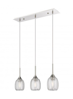 Berkshire - 3 Light - 27 inch - Polished Nickel - Cord Hung - Island Light (3442|323-3I-PN-G323-5CL)