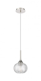 Berkshire - 1 Light - 7 inch - Polished Nickel - Cord Hung - Pendant (3442|323-1P-PN-G323-7CL)