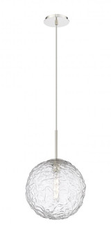 Barrington - 1 Light - 12 inch - Polished Nickel - Cord hung - Mini Pendant (3442|321-1P-PN-G320-12CL-PN)