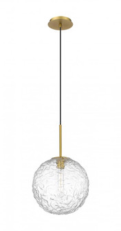 Barrington - 1 Light - 12 inch - Brushed Brass - Cord hung - Mini Pendant (3442|321-1P-BB-G320-12CL-BB)