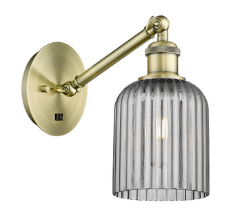 Bridal Veil - 1 Light - 5 inch - Antique Brass - Adjustable Sconce (3442|317-1W-AB-G559-5SM)