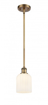 Bridal Veil - 1 Light - 5 inch - Brushed Brass - Mini Pendant (3442|516-1S-BB-G559-5GWH)