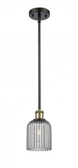 Bridal Veil - 1 Light - 5 inch - Black Antique Brass - Mini Pendant (3442|516-1S-BAB-G559-5SM)