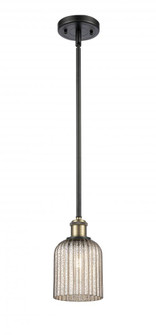Bridal Veil - 1 Light - 5 inch - Black Antique Brass - Mini Pendant (3442|516-1S-BAB-G559-5ME)