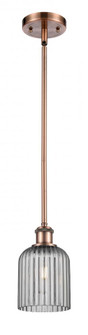 Bridal Veil - 1 Light - 5 inch - Antique Copper - Mini Pendant (3442|516-1S-AC-G559-5SM)