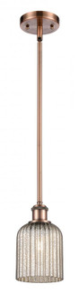 Bridal Veil - 1 Light - 5 inch - Antique Copper - Mini Pendant (3442|516-1S-AC-G559-5ME)
