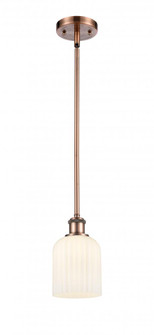 Bridal Veil - 1 Light - 5 inch - Antique Copper - Mini Pendant (3442|516-1S-AC-G559-5GWH)