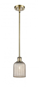 Bridal Veil - 1 Light - 5 inch - Antique Brass - Mini Pendant (3442|516-1S-AB-G559-5ME)