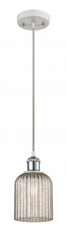 Bridal Veil - 1 Light - 5 inch - White Polished Chrome - Cord hung - Mini Pendant (3442|516-1P-WPC-G559-5ME)