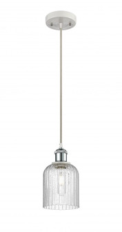 Bridal Veil - 1 Light - 5 inch - White Polished Chrome - Cord hung - Mini Pendant (3442|516-1P-WPC-G559-5SDY)