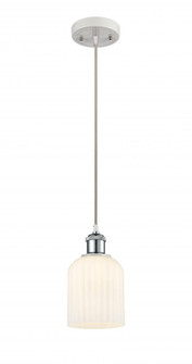 Bridal Veil - 1 Light - 5 inch - White Polished Chrome - Cord hung - Mini Pendant (3442|516-1P-WPC-G559-5GWH)