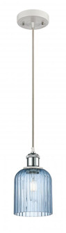 Bridal Veil - 1 Light - 5 inch - White Polished Chrome - Cord hung - Mini Pendant (3442|516-1P-WPC-G559-5BL)