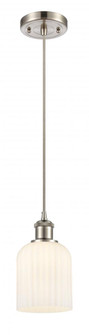 Bridal Veil - 1 Light - 5 inch - Brushed Satin Nickel - Cord hung - Mini Pendant (3442|516-1P-SN-G559-5GWH)