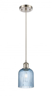 Bridal Veil - 1 Light - 5 inch - Brushed Satin Nickel - Cord hung - Mini Pendant (3442|516-1P-SN-G559-5BL)