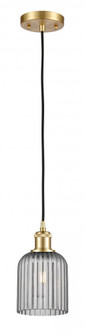 Bridal Veil - 1 Light - 5 inch - Satin Gold - Cord hung - Mini Pendant (3442|516-1P-SG-G559-5SM)