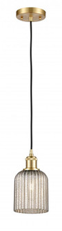 Bridal Veil - 1 Light - 5 inch - Satin Gold - Cord hung - Mini Pendant (3442|516-1P-SG-G559-5ME)