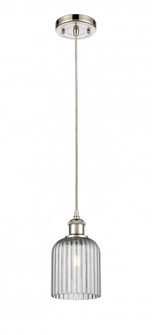 Bridal Veil - 1 Light - 5 inch - Polished Nickel - Cord hung - Mini Pendant (3442|516-1P-PN-G559-5SM)