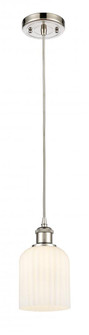 Bridal Veil - 1 Light - 5 inch - Polished Nickel - Cord hung - Mini Pendant (3442|516-1P-PN-G559-5GWH)
