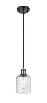 Bridal Veil - 1 Light - 5 inch - Black Antique Brass - Cord hung - Mini Pendant (3442|516-1P-BAB-G559-5SDY)