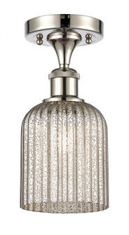 Bridal Veil - 1 Light - 5 inch - Polished Nickel - Semi-Flush Mount (3442|516-1C-PN-G559-5ME)